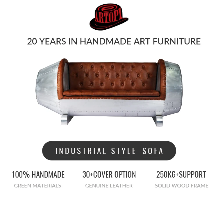 industrial style sofa