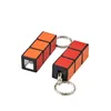 Promotional Key Chain LED Light Magic Cube Keychain Light Flashlight