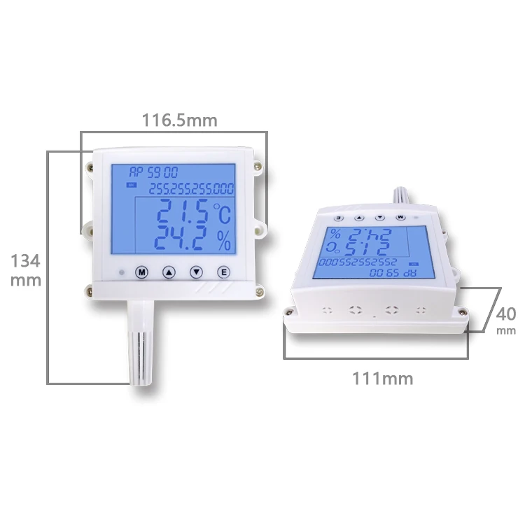 Tcp/ip Modbus Temperature Humidity Sensor Poe Dc Power Supply