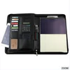 Boshiho Customized Design Awesome A4 Zip Leather PU Portfolio/File Folder