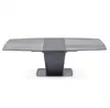hot modern design extendable ceramic top dining table with metal base