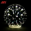 Globe 3D glass ball for table decoration battery led fireworks light