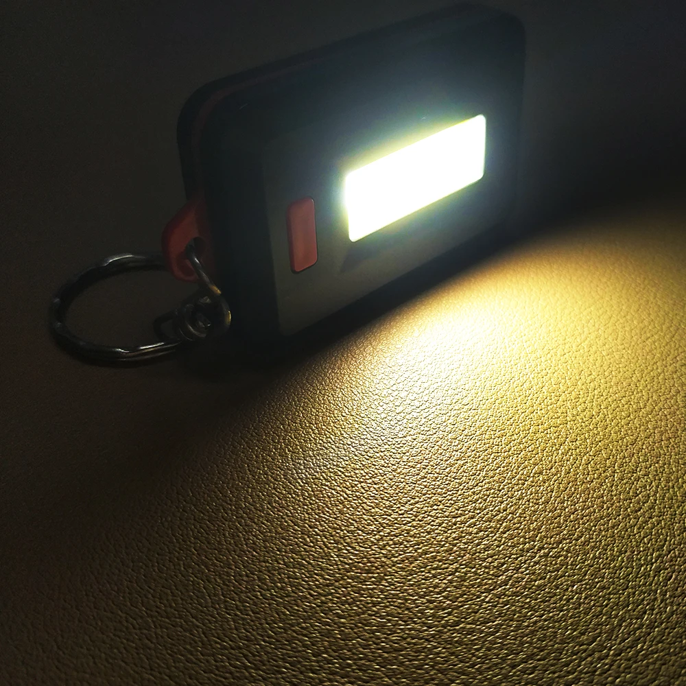 3 Mode Led Light Mini Keychain COB Flashlight for Emergency details