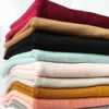 in stock colorful knitted merino wool T-shirt beanies 100 super fine soft baby merino wool jersey fabric merino wool