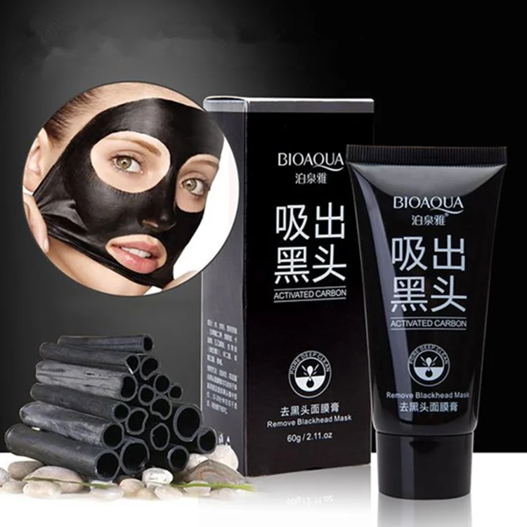 Черная маска-пленка для BIOAQUA activated Carbon. Маска BIOAQUA Black Mask. Маска для лица BIOAQUA activated Carbon. Черная маска-пленка BIOAQUA Black Mask с бамбуковым углем 60гр.