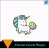 Wholesale Fashion Jewelry Silver Enamel Unicorn Horses Brooch For Promotion Gifts