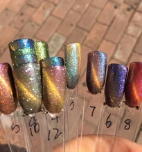 1pcs 6ml Chameleon Cat Eye Gel Nail Polish Soak Off UV Color Gel Free Shipping