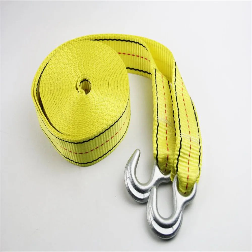 Strap Webbing Sling/polyester Trailer Tow Strap Rope With Hooks - Buy ...