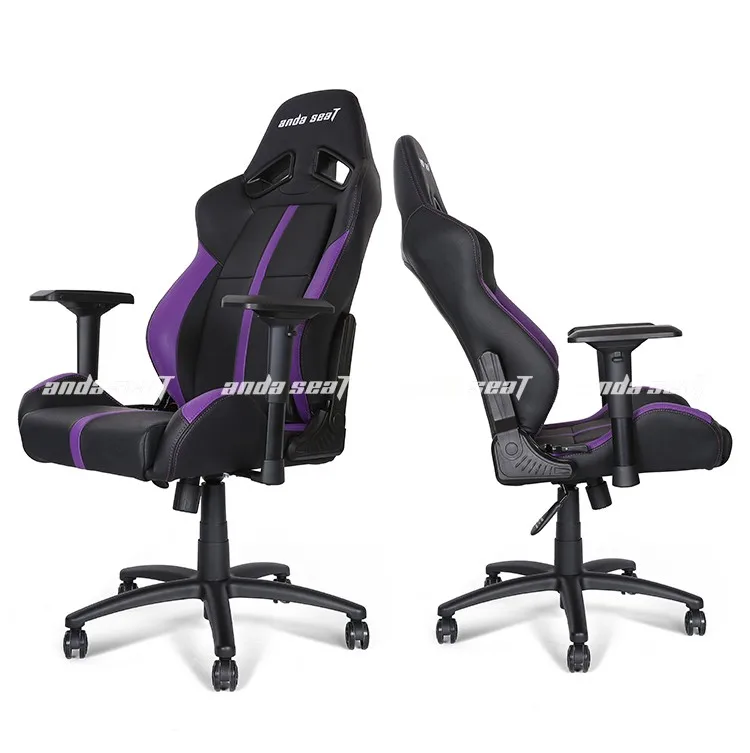 Andaseat Pro Gaming Chair Swivel Office Black And Purple Ad7 Andaseat Pro Gaming Chair Swivel Office