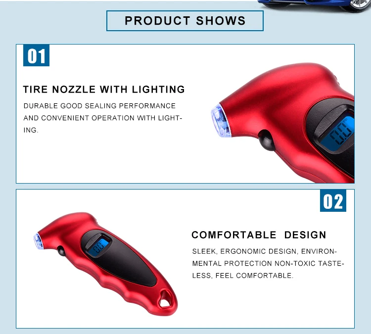 Car Digital Tire Pressure Gauge 150psi Car Accessories Buy Tekton