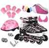 Adjustable inline skate set