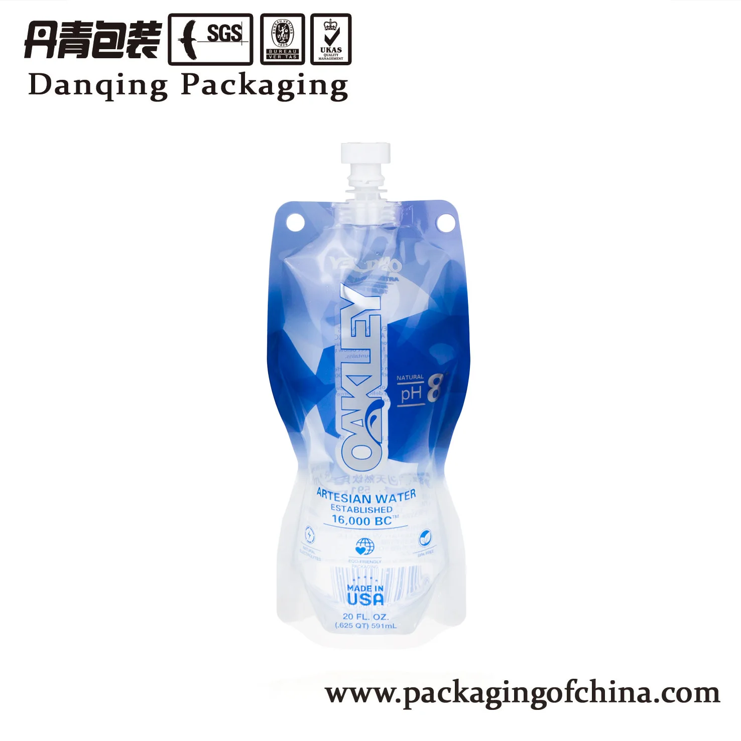 China supplier 500ml water doypack with spout