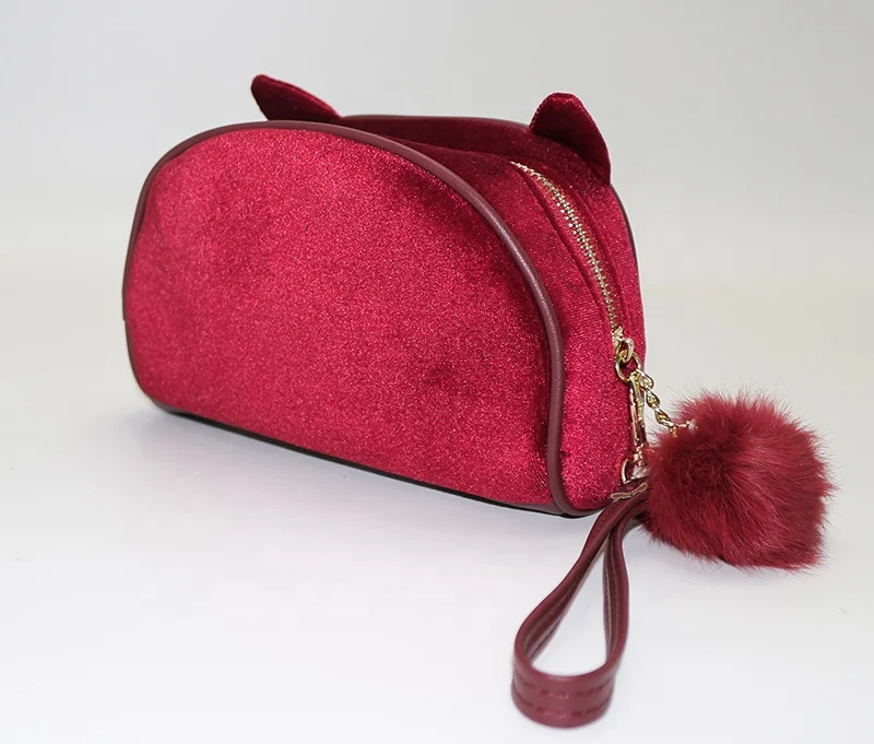 cat velvet cosmetic bag4.JPG