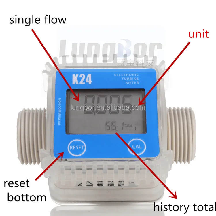 Professional K24 Flow Meter/digital Water Meter/ Ss304 Liquid Meter