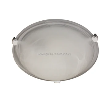 3 Light Flushmount Ceiling Light Lampara De Techo In3 White Finish Clips With A 16 Murano Glass Bowl Buy 3 Light Flushmount Ceiling Light