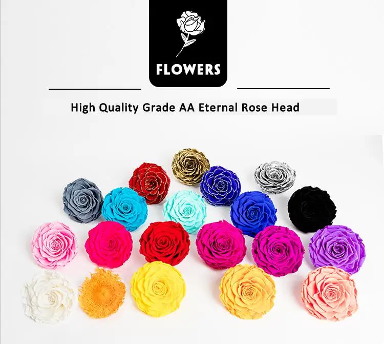 Dubai Fresh Flower Importers Preserved Roses 45cm Long Lasting
