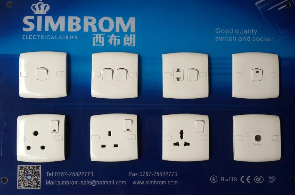 Bangladesh Wall Outlets Smart Electric 2 Pin And 3 Pin Socket Wall