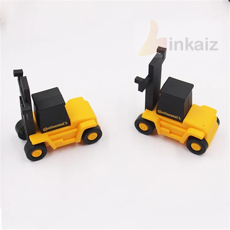 excavator usb stick/custom soft pvc rubber 3D excavator usb flash drive - ANKUX.COM