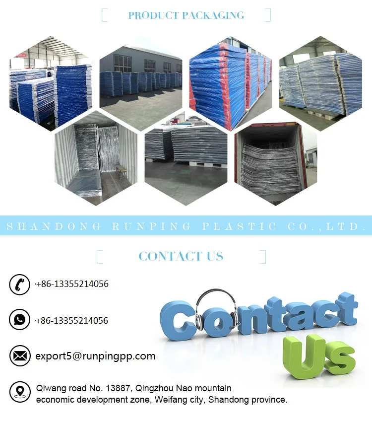 PP corrugated plastic floor and door protection sheet