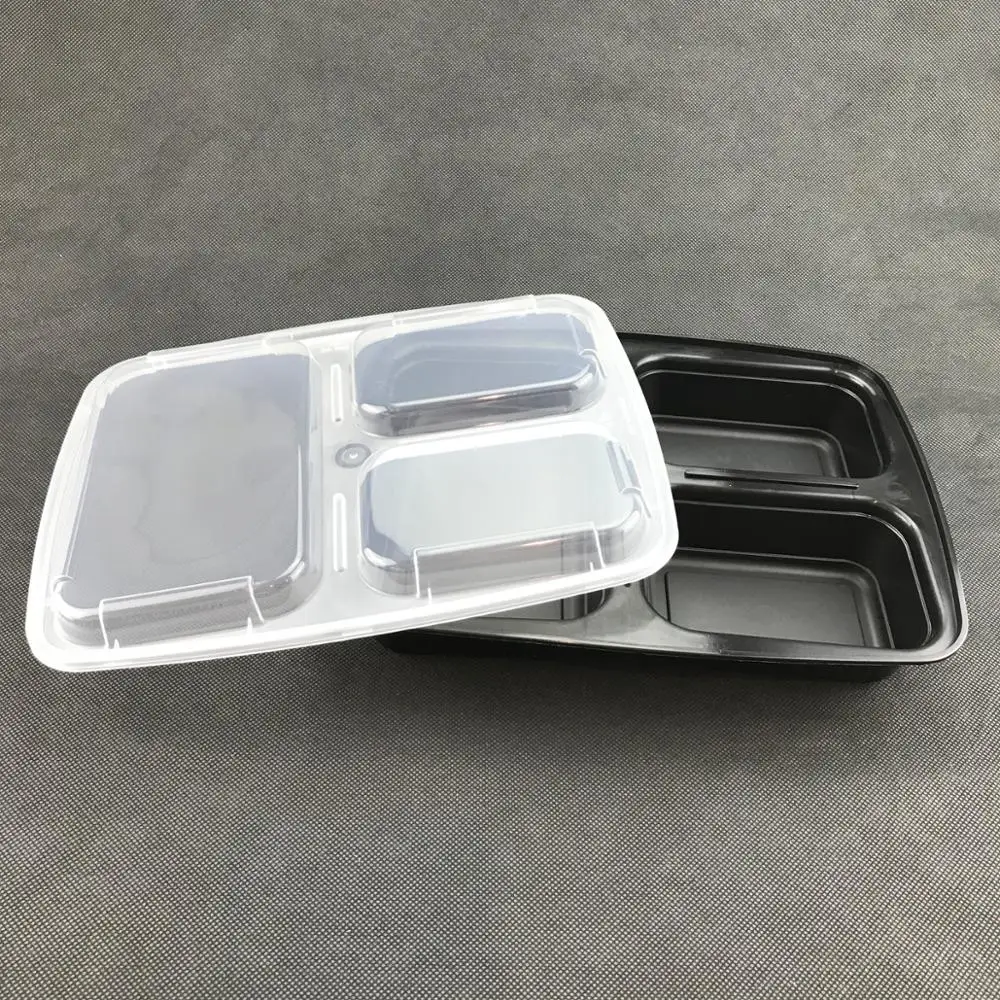 3 Compartments Disposable Plastic Take Out Box Buy Plastic Take Out