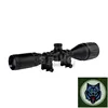 3-9X50mm Rifle scope with Front AO, ring, QTA W/E, side wheel RGB ILL, ,2.5" Sunshade/riflescope for deer hunting