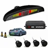 Car Auto Parktronic LED Parking Sensor With 4 Sensors Reverse Backup Car Parking Radar Monitor Detector System Backlight Display