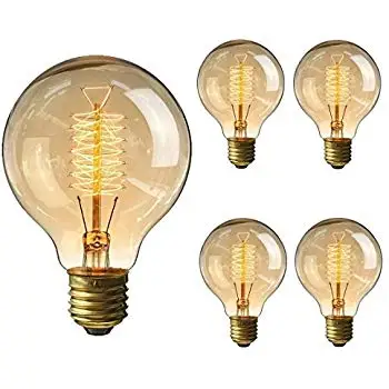 Retro Style G80/G95/G125 global Edison Bulbs 40W E27 vintage tungsten lamps