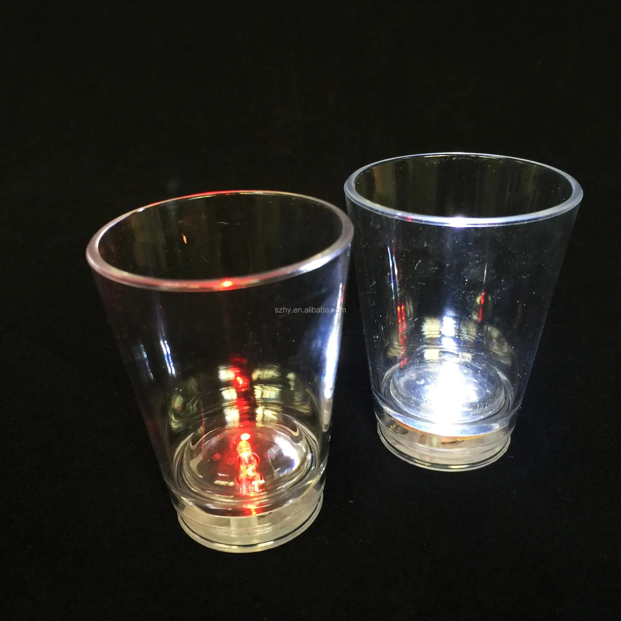 50ml Liquid Activated Led Light Plastic Shot Glass Buy Liquid Activated Led Light Drinking