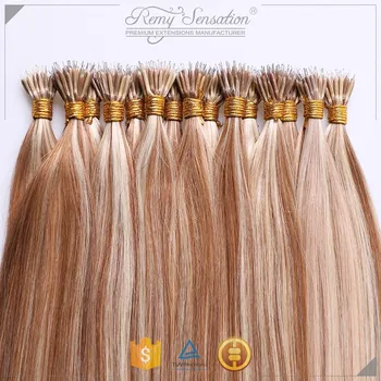 Tangle Free Piano Colour 10p613 Caucasian Remy Nano Link Hair