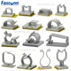 R Style ,Side Entry Square , Micro Round Wire Saddle Clip, Releasable Tension Cable Holder Self adhesive on Base