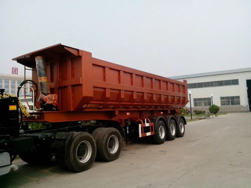 Huayu Manufacturer 40CBM U shape Tipper semi trailer