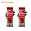 cheap food grade printed chocolate fruit nut granola energy bar packaging wrapper bags