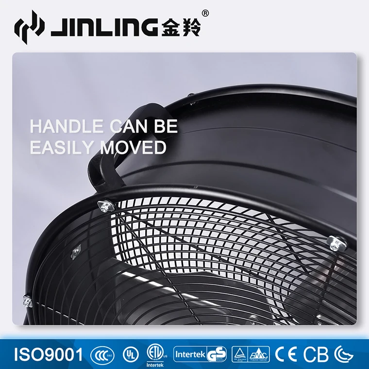 24'' 600mm Portable Quiet Heavy Duty Garage Cool Air Shop Warehouse