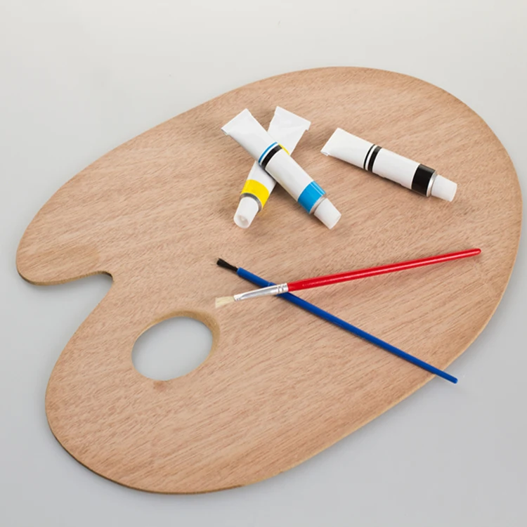 椭圆形油画调色板专业油画绘画调色板 - buy bamboo paint palette