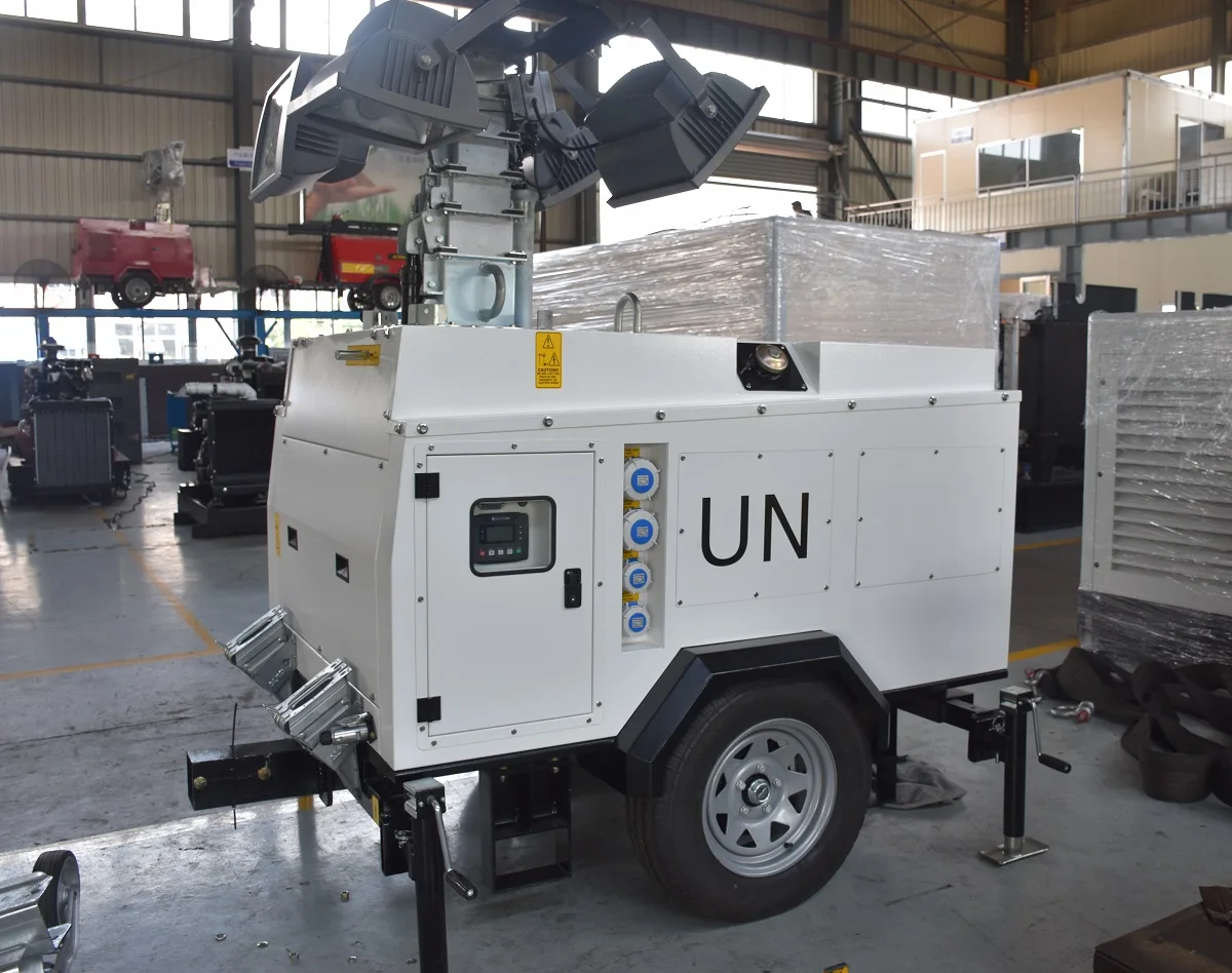 4*1000w 10kva Mobile Lighting Tower - Buy 10kva Mobile Lighting Tower