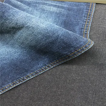 Soften 98% Cotton 2% Spandex Denim Fabric Construction For Relaxed ...