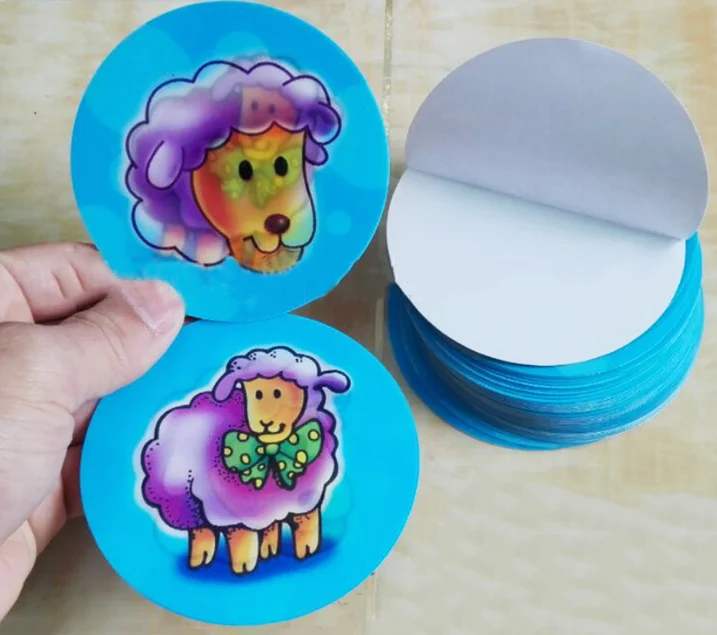 3d Lenticular Lens Sticker / Lenticular Print Sticker / Customize 3d