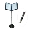 10 panels document display floor stand information Organizer for letter size file view angle and height adjustment