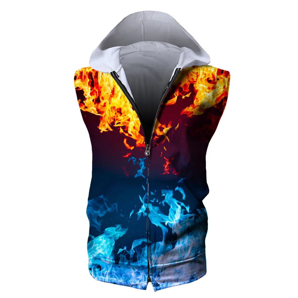 sleeveless hoodie vest