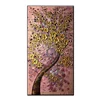 Gold Flower Tree Modern Handpainted Oil Painting On Canvas Wall Picture Framed Art