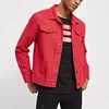 China supplier high quality textured weave jacket workwear overshirt 100% cotton fit canvas jacket with pockets custom printing
