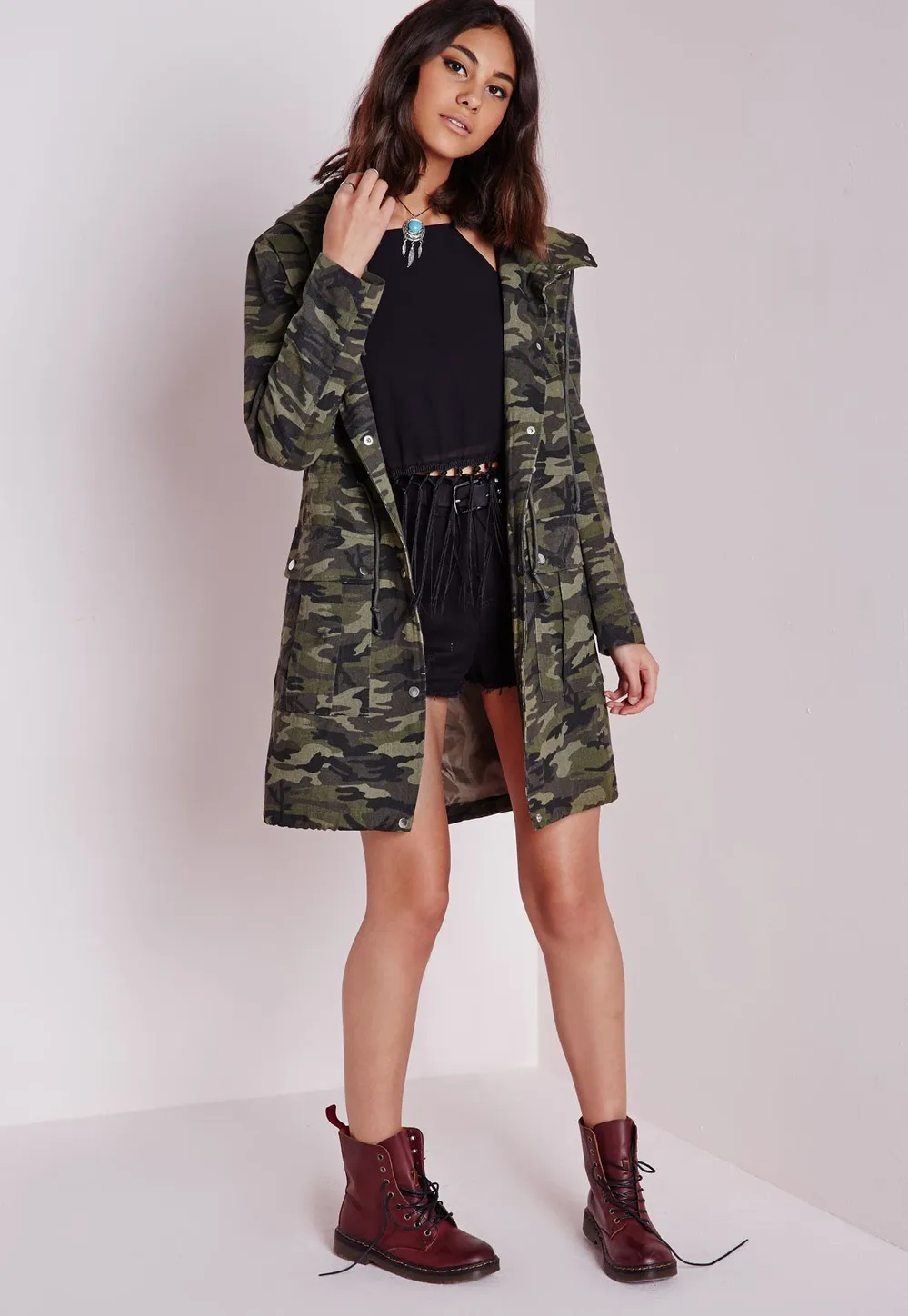 womens military parka