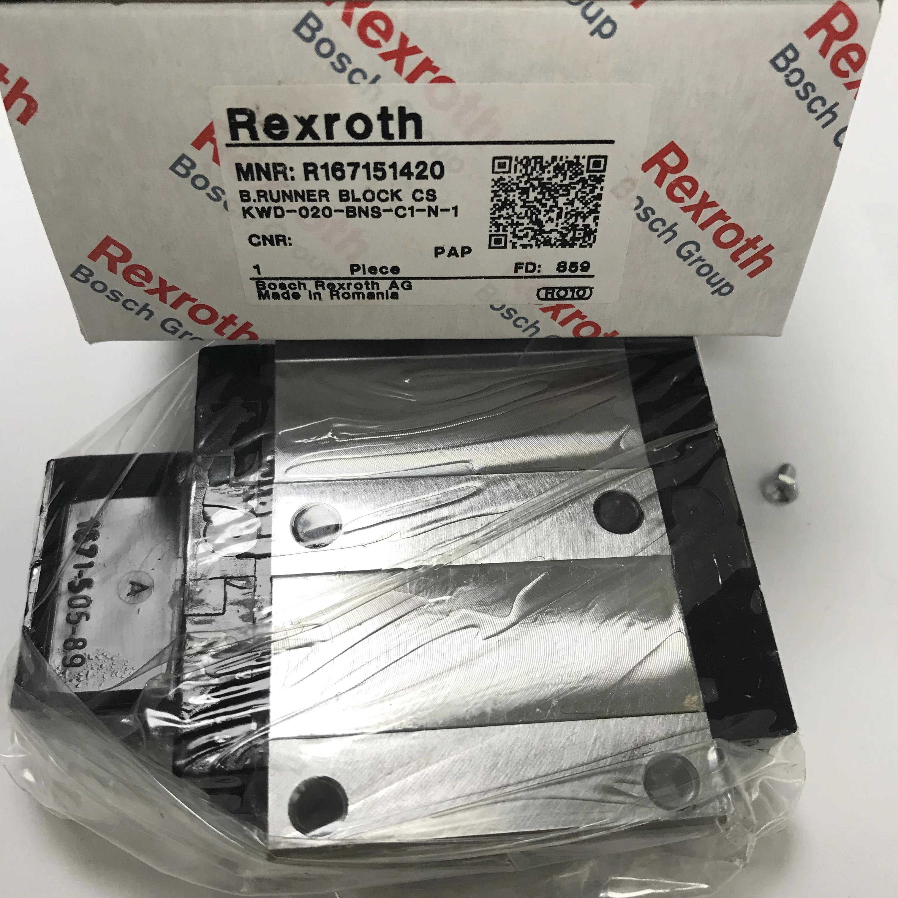 Rexroth Khối Dẫn Động Tuyến Tính R167151420 R1671-514-20 Trượt Khối Dẫn Hướng Tuyến Tính