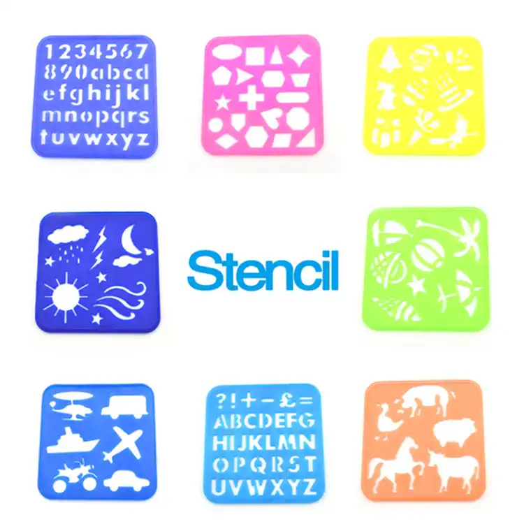2020 Factory Supply Custom Plastic Drawing Stencils Art Set For Kids Buy Kids Colorful Drawing Plastic Pp Stencil For Paper Screen Scrapbook Crafts Color Kids Art Painting Pp Plastic Drawing Stencil Template