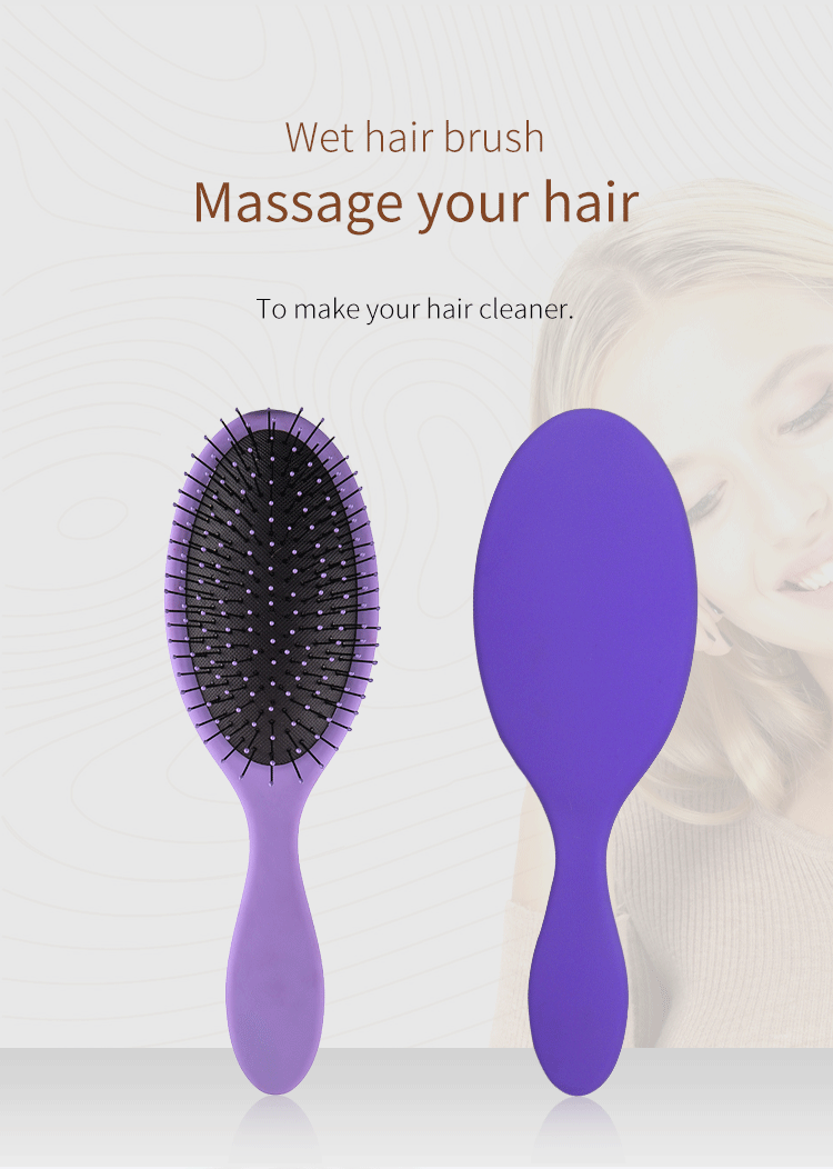 High Quality Bristle Cushion Handle Pink Wet Hair Brush Buy Plastic Pink Hair Brush,Pink Wet