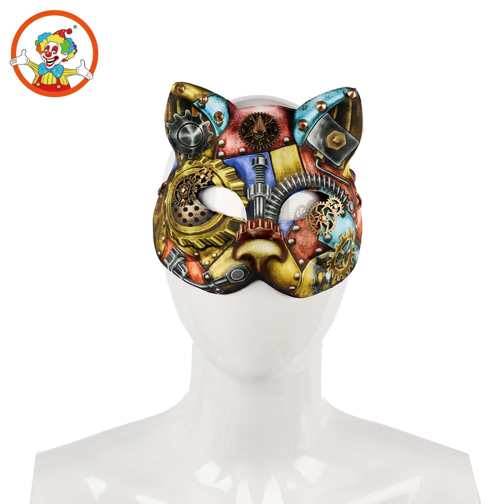Wholesale New Printed Machinery Cat Eva Steampunk Mask With Real Gear View Steampunk Mask Roleparty Product Details From Yiwu Roleparty Costume Accessory Co Ltd On Alibaba Com