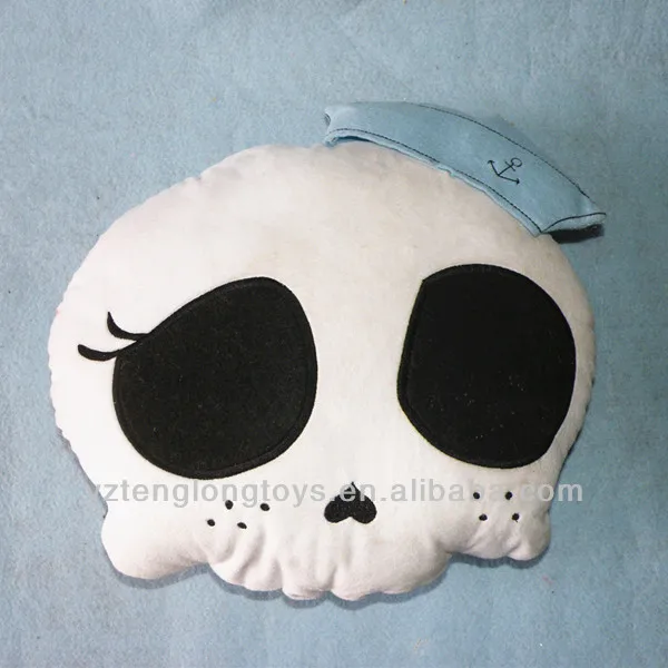 skull shaped pillow