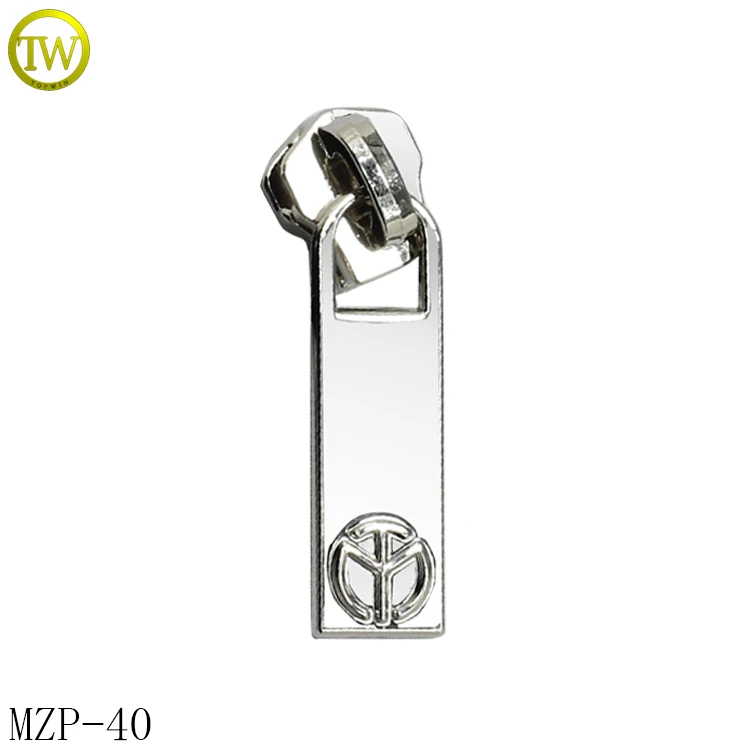 New Arrival Embossed Letter Logo Metal Zipper Puller/leather Puller