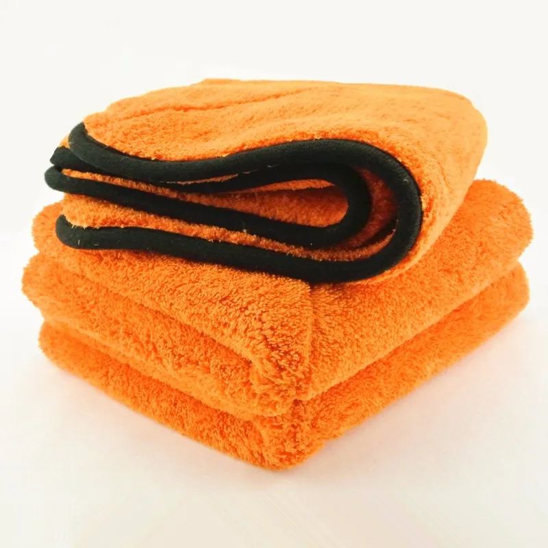 1200gsm Orange Microfiber Car Wash Cleaning Cloth Auto Detailing Towels