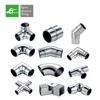 90 45 degree stainless steel handrail connect round tube connector